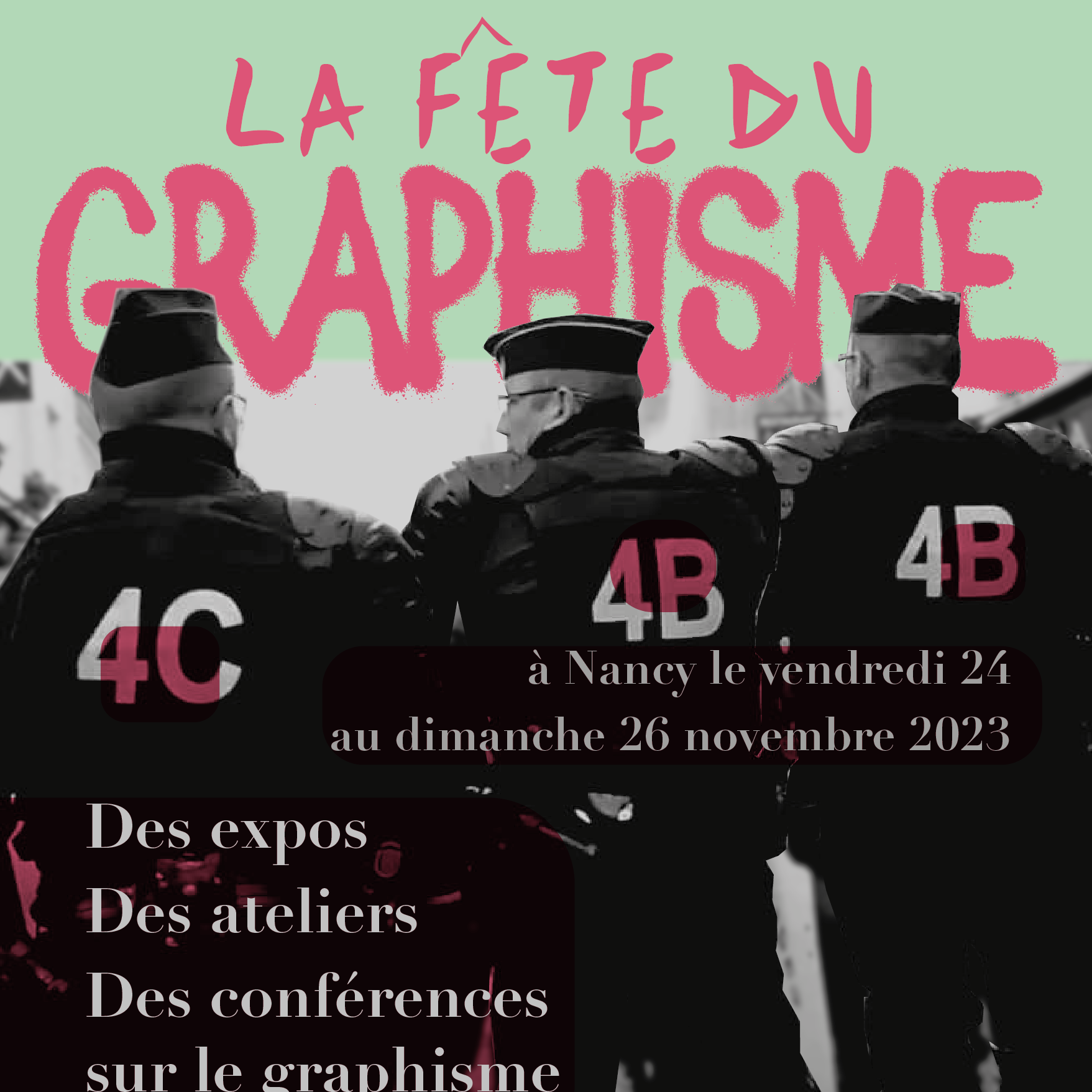 affiche sur la fête du graphisme avec le crs